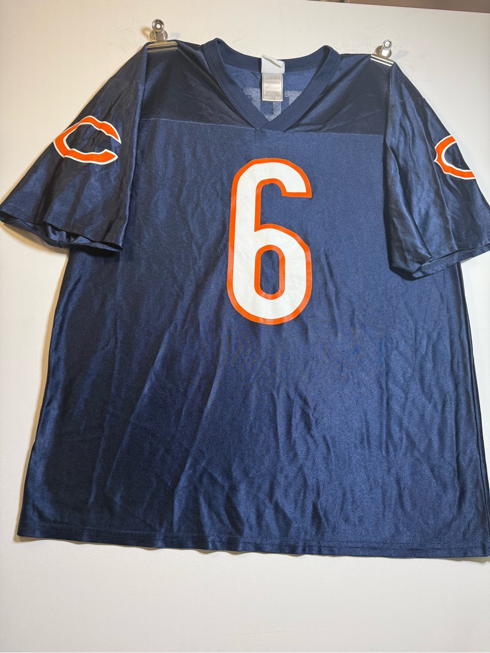 NFL CHICAGO BEARS JAY CUTLER Football Jersey with Orange and White Number 6